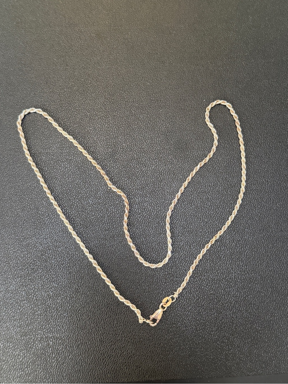 Stunning sterling silver Italy chain necklace